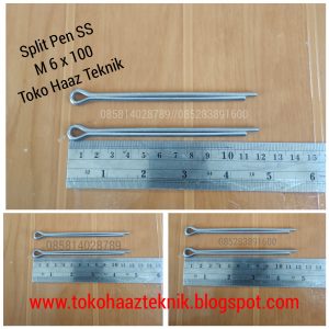 SPLIT PEN SS M6X100